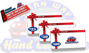 Your gift card balance will print out on the receipt after each use. Gift Cards Washbooks Cleanway Car Wash