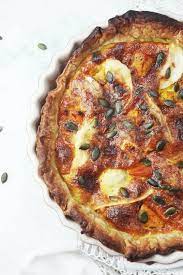 Pumpkin Goat Cheese Quiche A Hedgehog In The Kitchen Recipe Quiche Recipes Easy French Vegetarian Recipes Quiche Recipes