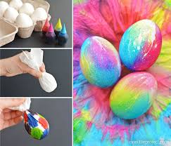 Tie Dye Easter Eggs Using Paper Towels Easter Egg Dye Easter Egg Crafts Tie Dyed Easter Eggs