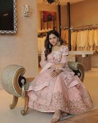 Manyavar Mohey Bridal Collection Pink Bridal Lehenga Bridal Collection Pink Lehenga Our bridal indian style dresses will give you the perfect ethnic ensemble look. manyavar mohey bridal collection pink