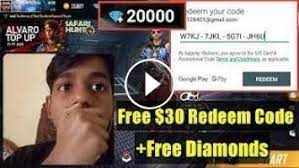Rewards or free fire codes provided by garena for their communities like instagram or facebook and also through youtubers, streamers and influencers. Free Fire Unlimited Redeem Code Free 30 Google Play Redeem Codes Free 20000 Diamonds Coding Google Play Redeemed