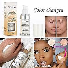 Grospe TLM Flawless Colour Changing Liquid Foundation Makeup Base Nude Face  Liquid Cover Concealer,Natural Sunscreen Non-greasy : Buy Online at Best  Price in KSA