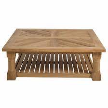 A square coffee table complements a square room perfectly, while a round coffee table works best in large, open areas. Lakeshore 48 Square Coffee Table Summer Classics