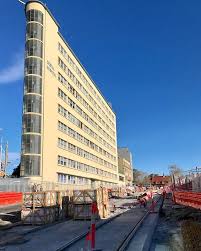 Sydney Dental Hospital Looms Over The Construction Of The New Light Rail Stop On Chalmers St Next To Central Station Dental Hospital Light Rail Hospital
