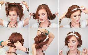 Super Schnelles Updo Fur Lange Haare Selber Machen Haarband Frisur Anleitung Haar Styling 20er Jahre Frisur