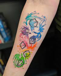 Alex Rodway On Instagram Whooooo Wants To Play Dungeons And Dragoooooonsssss Aw Man This Was A Fun Project I Got Geek Tattoo Tattoos For Guys Nerd Tattoo