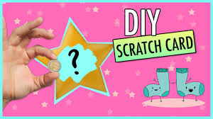 Custom scratch off card & ticket printing. How To Make Diy Lottery Scratch Off Card Easy Gift Tutorial Youtube
