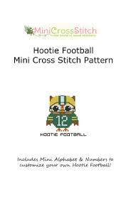 Football cross stitch pattern, modern soccer counted cross stitch chart, splattered paint sport fan design, instant download pdf climbinggoatdesigns 5 out of 5 stars (1,627) Amazon Com Hootie Football Mini Cross Stitch Pattern Ebook Stitch Pinoy Books
