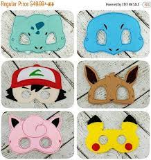 Fun For Kids From 3 Fits Most Children From 2 12 All Masks Come With A 12 Elastic Attached Measures Pokemon Birthday Pokemon Party Pokemon Birthday Party