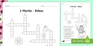 1 Martie MÄƒrÈ›iÈ™or Rebus Teacher Made