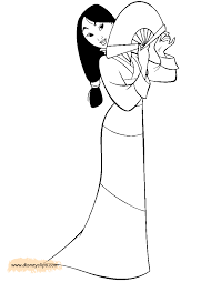 The drawings are simply done so that children can do them without the assistance of adults. Disney S Mulan Coloring Pages Disneyclips Com