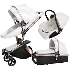 360 Degree Rotation Baby Stroller 3 In 1 With Car Seat Baby Prams Baby Trolley Baby Carriage