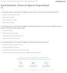 We did not find results for: Quiz Worksheet Flowers For Algernon Progress Report 12 Study Com