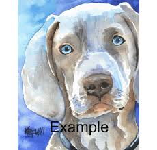 Check out paint your life's professionally painted watercolor pet portraits! Custom 8x10 Watercolor Pet Portrait