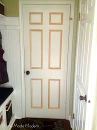 Remodelaholic 40 Ways To Update Flat Doors And Bifold Doors Diy Interior Doors Bifold Doors Makeover Bifold Doors