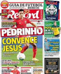 Capas Jornais Desportivos 10 09 2020
