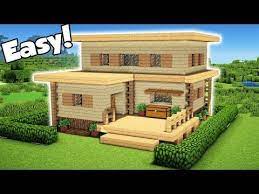 Minecraft Easy Starter Hosue Tutorial How To Build A House In Minecraft 1 2018 Youtube Easy Minecraft Houses Minecraft Houses Cute Minecraft Houses