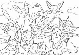 Eevee Evolutions Coloring Page Awesome Pikachu And Eevee Friends Coloring Book Pokemon Coloring Pages Pokemon Coloring Horse Coloring Pages