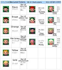 animal crossing new leaf hair colour guide animal