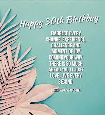 Happy 30th Birthday Wishes Quotes 30th Birthday Messages Happy Birthday Wishes Quotes Birthday Wishes Quotes 30th Birthday Quotes