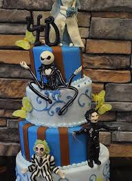 A birthday after christmas cake? 40th Birthday Night Before Christmas Edward Scissor Hands Themed Cake