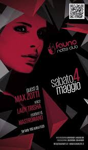 Sexy Lady Trisha Voice e Max Zotti Dj en Fauno Notte Club, Nápoles