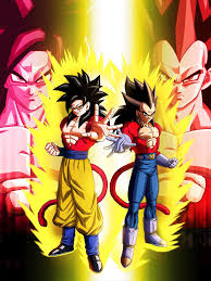 Find and download gogeta ssj4 wallpapers wallpapers, total 17 desktop background. Dokkan Battle S 4 Year Anniversary S Title Screen Super Saiyan 4 Goku And Super 4 Vegeta Source For The H Dragon Ball Gt Dragon Ball Z Super Saiyan 4 Goku