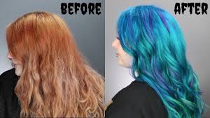 This is my regular hair dye routine. From Red To Blue A Total Hair Transformation Youtube