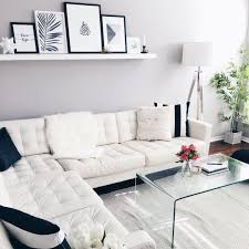 Scandinavian Style Simple Living Room With White Couch And Ikea Wall Shelf Ikea Living Room Leather Couches Living Room Quality Living Room Furniture