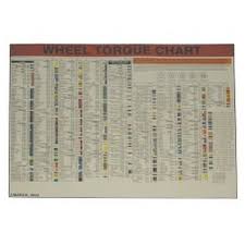 lock technology 1500 lwc wheel torque laminated wall chart