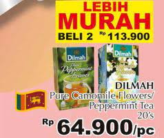 Teh chamomile merupakan teh yang menggunakan kelopak bunga chamomile. Promo Harga Dilmah Teh Terbaru Minggu Ini Katalog Giant Hemat Id