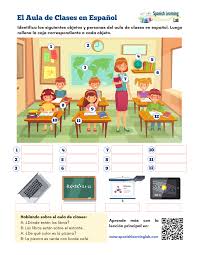 The Classroom In Spanish Pdf Worksheet Teaching Spanish Learning Spanish Spanish Worksheets