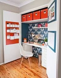 This office and wall unit seemlessly blends into the accommodates multiple people. Remodelaholic 10 Closet Office Ideas How To Create An Office Space You Ll Love