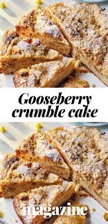 Gooseberry Crumble Cake Recipe Recipe Gooseberry Recipes Coffee Cake Recipes Cooking And Baking
