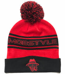 The most common knit hat fur ball material is polyester. Mobstyle Knitted Puff Ball Hat Blood Red Hot Pink Mobstyle Music