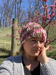 Baby Flower Hat Crochet Pattern, Cherry Blossom Hat, Spring Flower Beanie  Pattern, Newborn Photo Props, Download PDF, Sakura Flower Hat