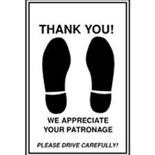 As of october 1st, 2020 mcghee office supply will be operating under the umbrella of borden office equipment. Paper Thank You Floor Mats My Dealer Supply