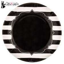 Black And White Striped Dinner Plates Black White Striped Dinner Plates Hobby Lobby 1239326 Plates Dinner Plates Black And White