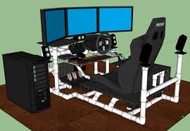 We really recommend you to hack or remodel your current desk if you already have any, and it is so much easier to do so than building it from scratch. Sim Rig Gaming Desk My Diy Racing Rig Project Gtplanet