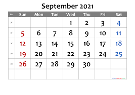 Now here you can note down your daily basis routine like your eating time and workout time, sleeping time and all the things you can write in this calendar. Free Printable September 2021 Calendar 6 Templates