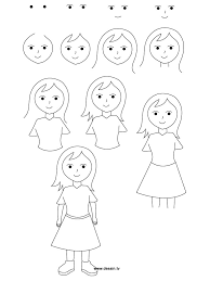 2013 11 A Girl Tekenfilmfiguren Tekenen Meisjestekening Kind Tekening