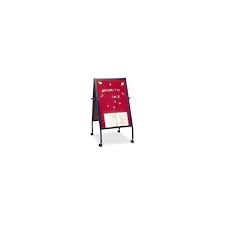 balt magnetic red flannel surface easel double sided