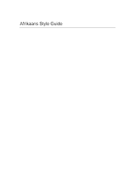 This tool can also be used for other given names such as middle names. Https Silo Tips Download Afrikaans Style Guide