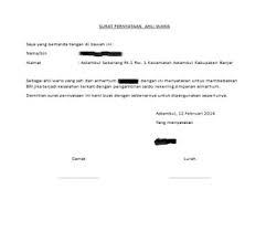 Surat Pernyataan Ahli Waris Dari Kelurahan