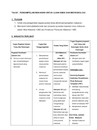 Perubahan kedua peraturan daerah nomor 05/pd/1975 tentang pemungutan pajak bangsa asing dalam daerah kotamadya daerah tingkat ii padang. Kkm Persampelan Makanan