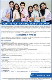Boc trainee staff assistant vacancies 2021 online application : Management Trainee Commercial Bank Of Ceylon Plc 2019