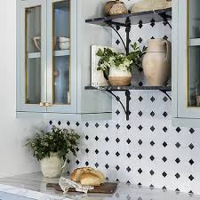 White And Gold Kitchen Backsplash Tiles