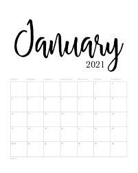 Free printable 2021 calendar created date: Free Printable 2021 Minimalist Calendar The Cottage Market