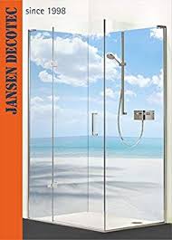 Eck Duschruckwand 2 Segmente Je 90x200cm Motiv Strand Azurblau Kostenloser Zuschnitt Auf Ihr Wunschformat Dusche Duschruckwand Duschwand