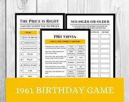Country living editors select each product featured. 60th Birthday Trivia Etsy